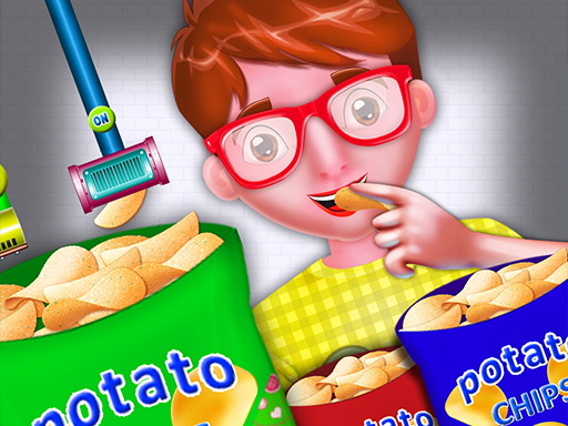 Potato Chips Food Factory Game game cover