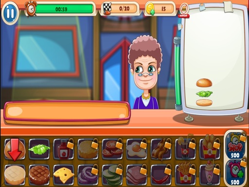 Funny Burger Shop game cover